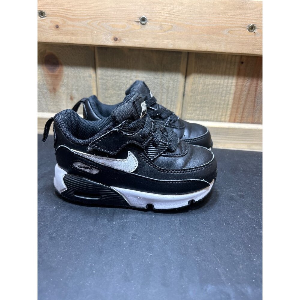 Nike Air Max 90 EasyOn TD Sneakers Black/White Size 7C Toddler